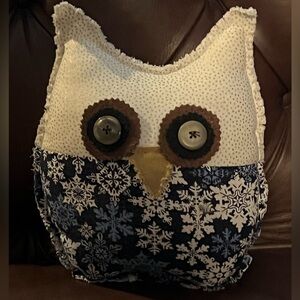 New OOAK owl throw pillow